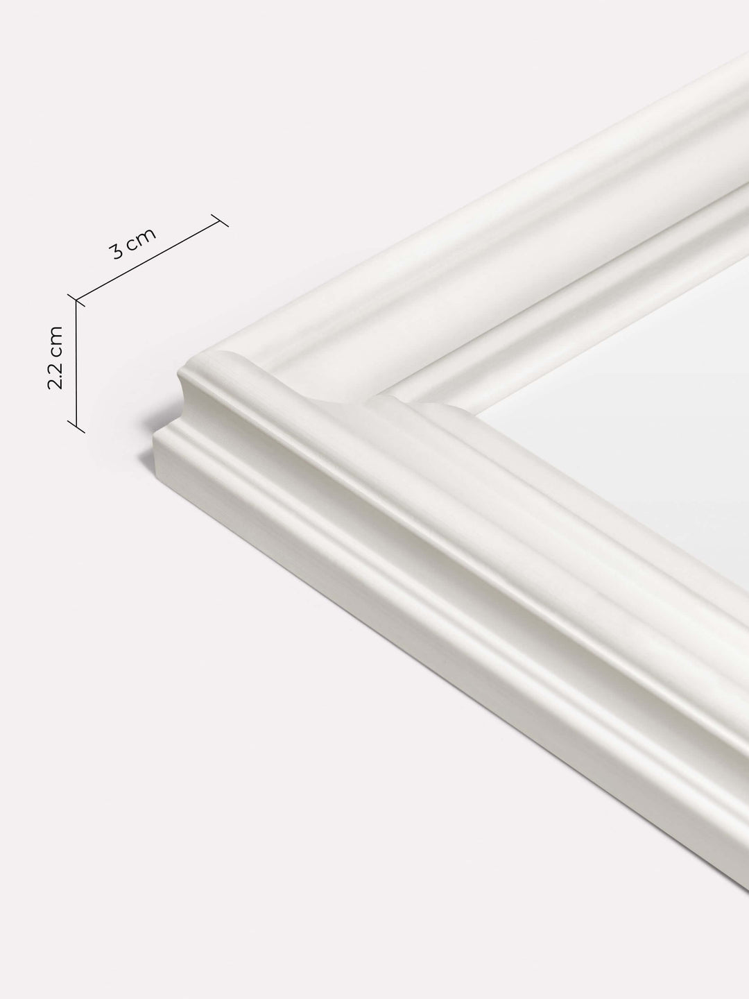 Decorative Frame, White, 50x70 cm - Close-up view