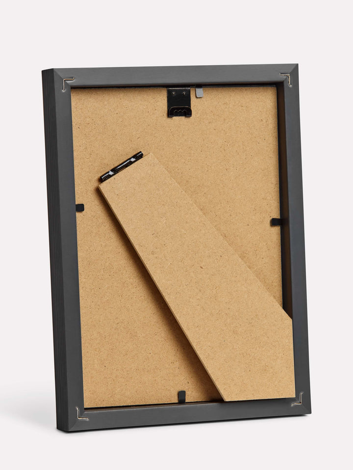 Bamboo Frame, Black, 13x18 cm - Back view